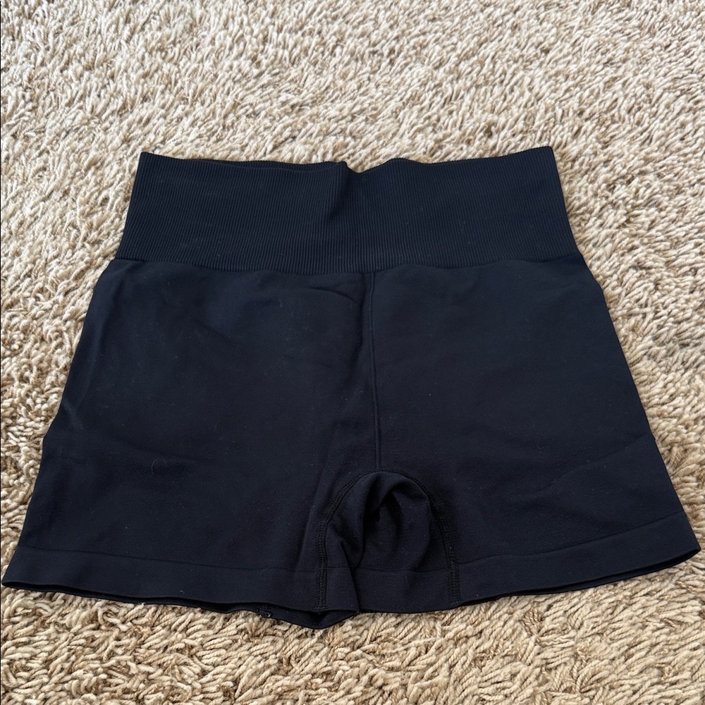 Black Women's High-Waisted Shorts